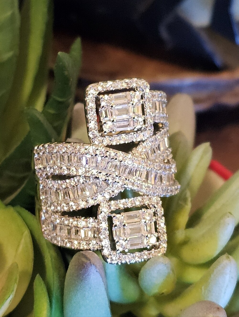Luxury 4 Row Orbit Ring